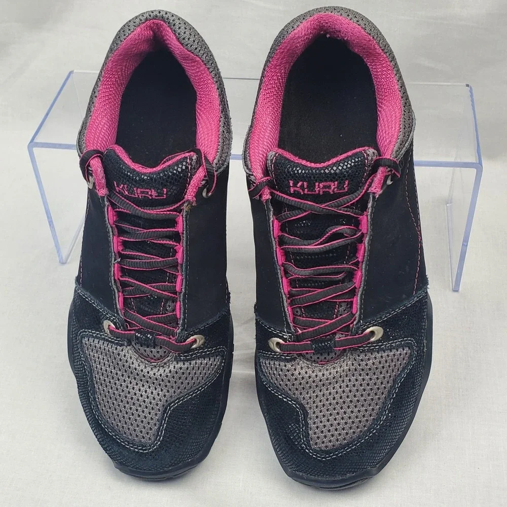 Kuru Kruzr II Hiking Walking Orthopedic Shoes Sneakers Womens Size 9 Black Pink